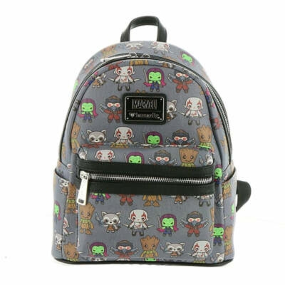Loungefly Gray Backpack with Marvel Characters